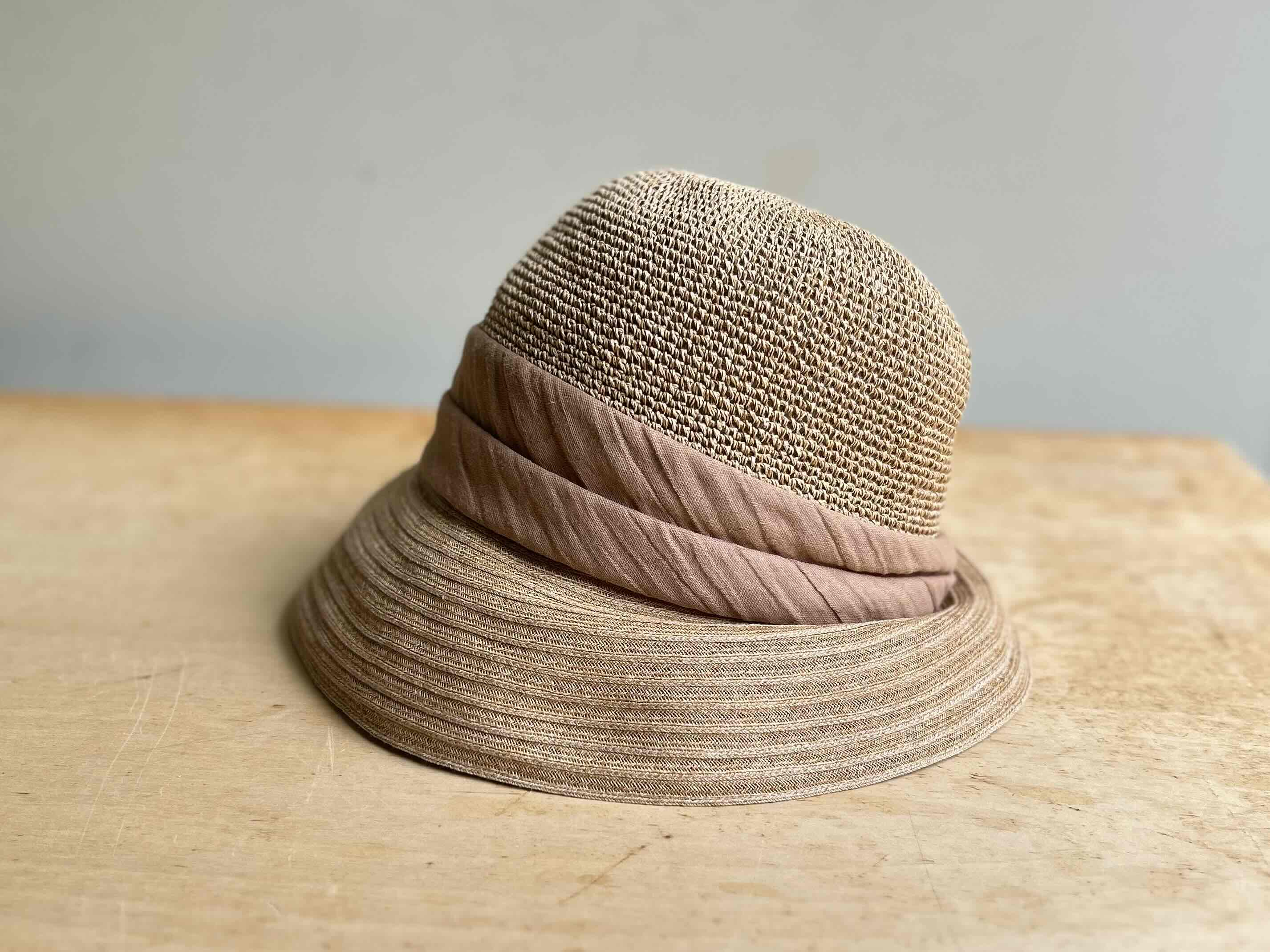 洗えるペーパーブレード（細編み）素材の帽子 – kobemaxim