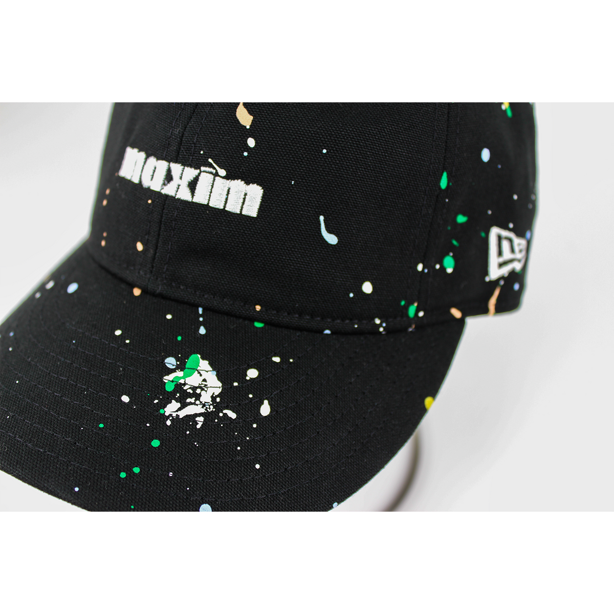 B-69-51｜【洗える】【NEW ERA｜Maxim】 カラフルペイント コットンキャップ