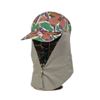 B-17-06｜【一級遮光】たれ付き・たれ無し2WAY 花柄コットンキャップ