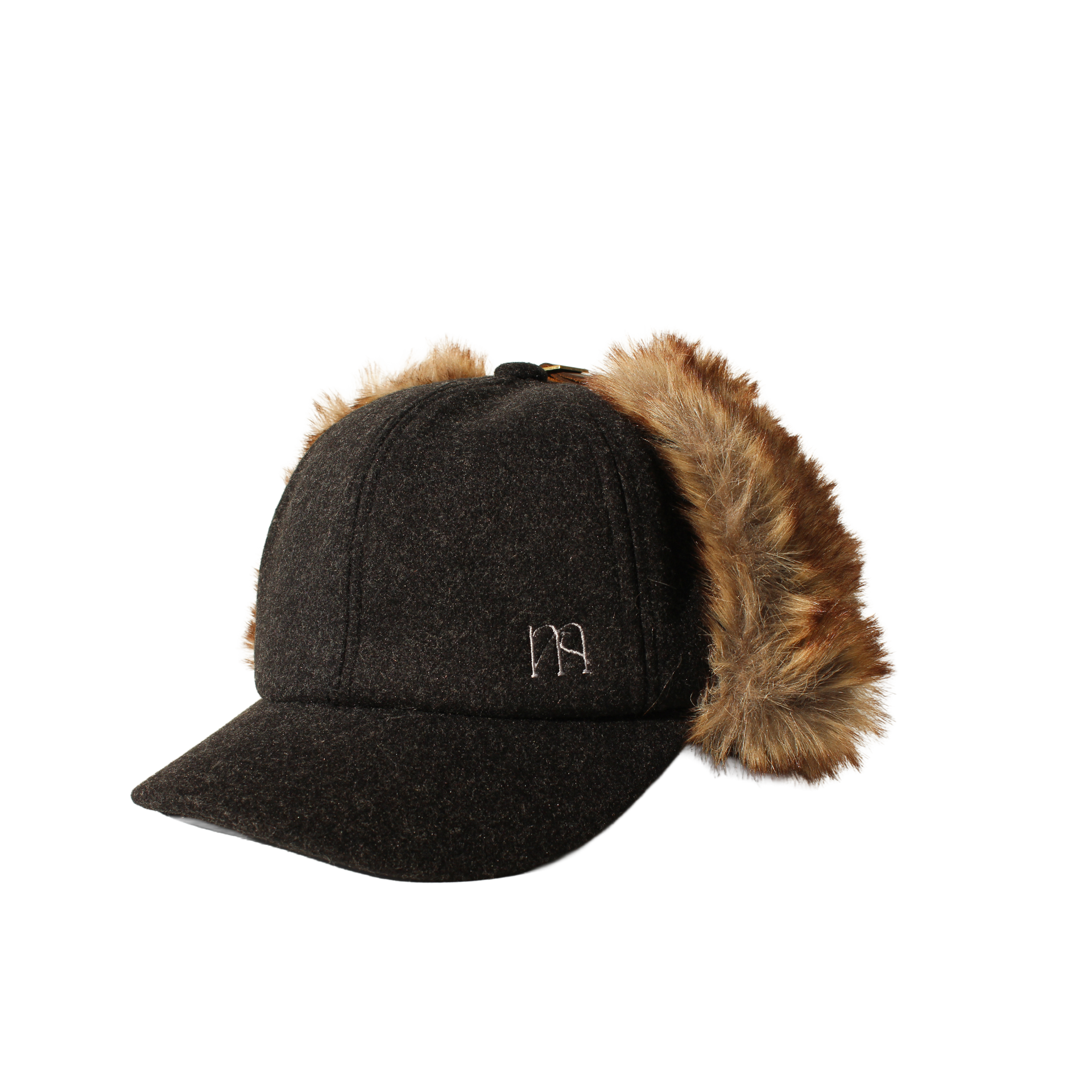 MO-19｜【EC限定】メルトン調 エコファー イヤーフラップキャップ