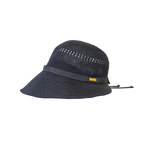 K-55-18｜【洗える】和紙混 透かし編み リボン ジョッキーキャップ