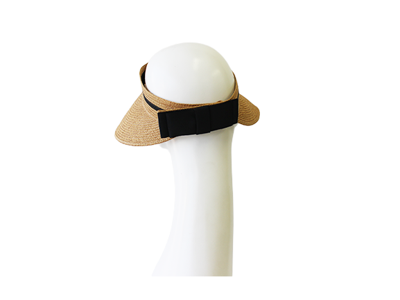 【母の日キャンペーン対象商品】M-38-40｜【一級遮光】【たためる】バックリボン ペーパー サンバイザー