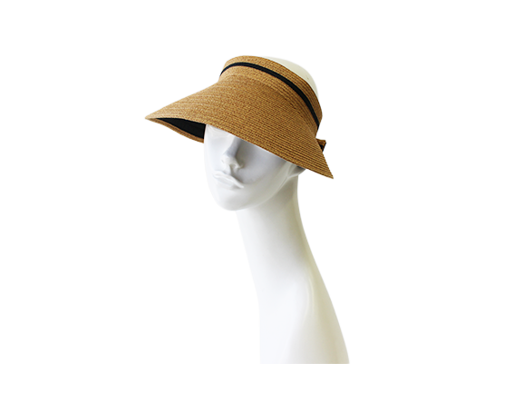 【母の日キャンペーン対象商品】M-38-40｜【一級遮光】【たためる】バックリボン ペーパー サンバイザー