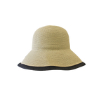 K-55-04｜【UV遮蔽率98%以上】フラワーモチーフ つば広ペーパーハット