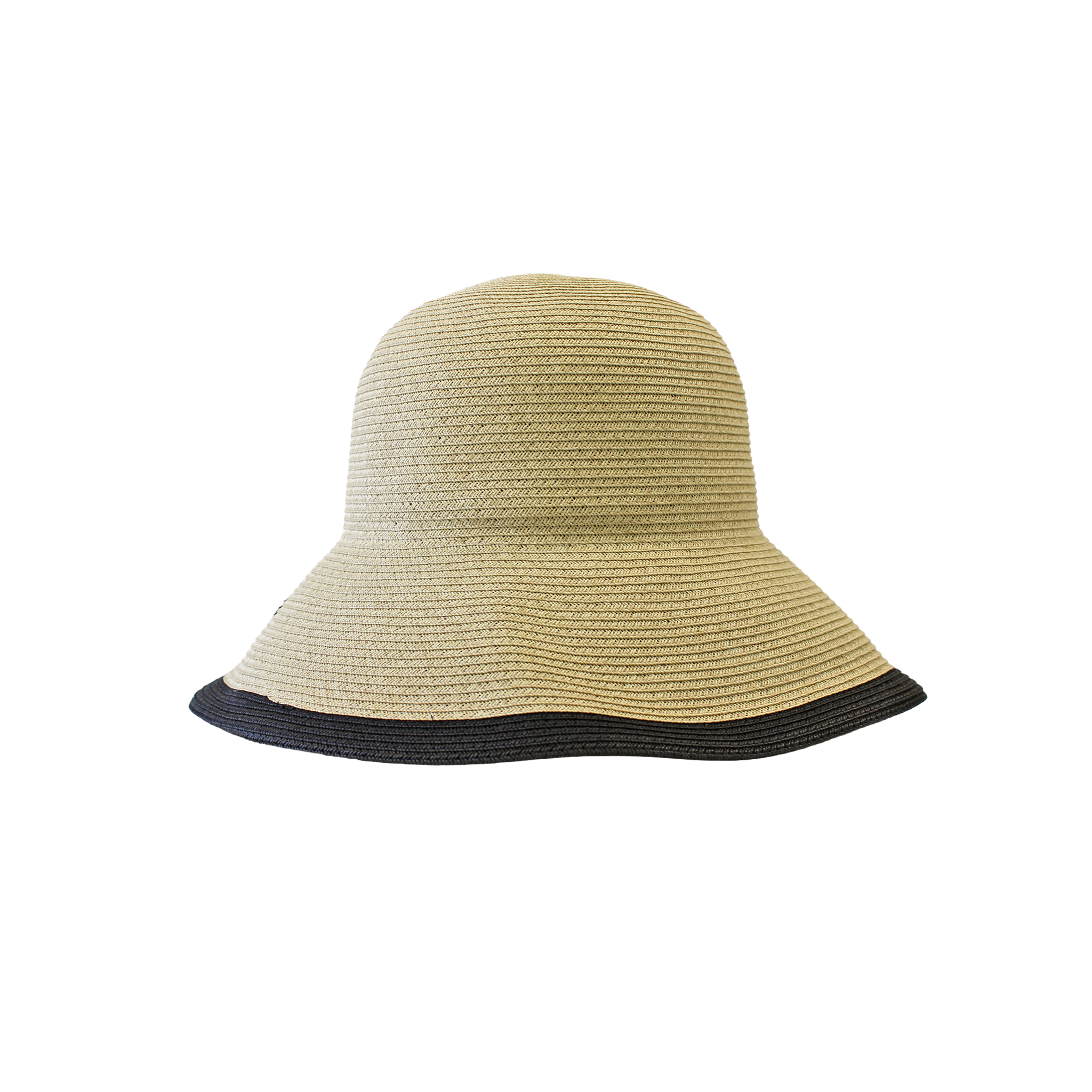 K-55-04｜【UV遮蔽率98%以上】フラワーモチーフ つば広ペーパーハット