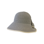 ・H-55-16｜【UV遮蔽率98%】バックリボン パイピング ブレードハット