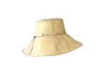 【洗える】リヨセル混 光沢×透明感 つば広ハット