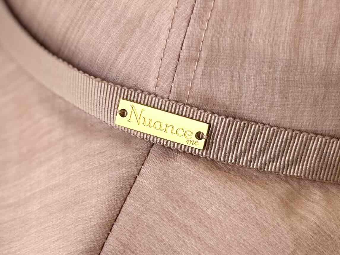 【洗える】リヨセル混 光沢×透明感 つば広ハット