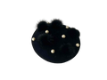 8-36-50｜ミンク飾り コットンパール 兎毛フェルトトークハット