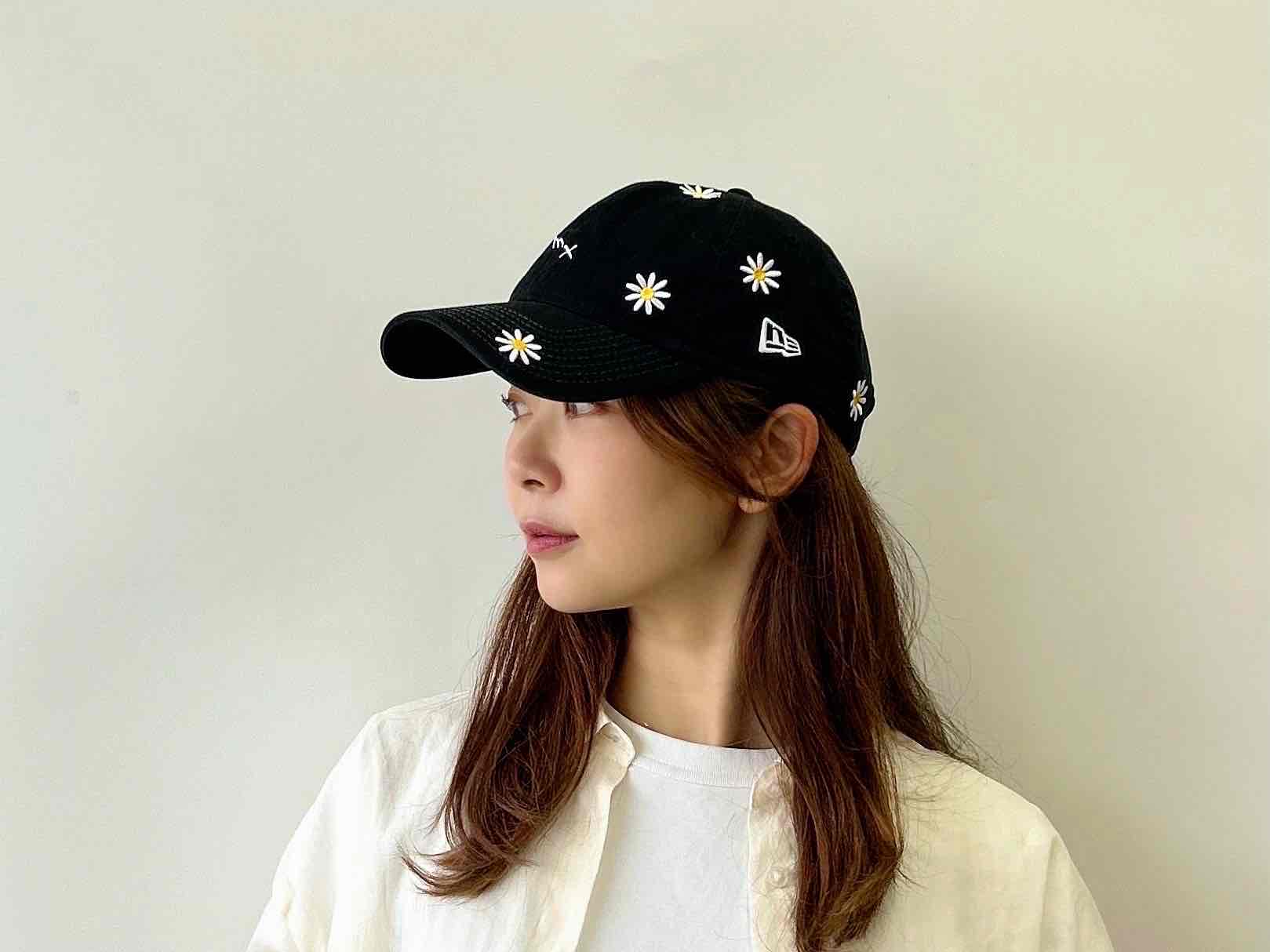K-69-01｜【Maxim × NEW ERA】【洗える】9TWENTY フラワー刺繍キャップ