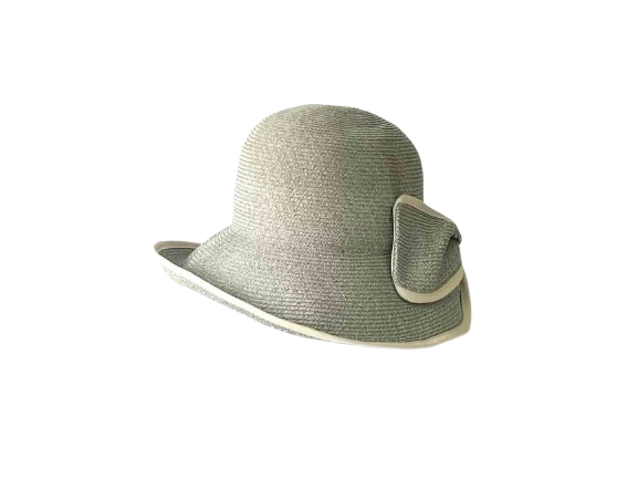 H-55-16｜【UVカット】バックリボン パイピング ブレードハット