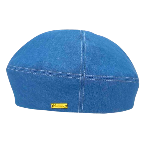 ・H-55-24｜【洗える】】岡山・井原デニム アシンメトリーシルエット ベレー帽