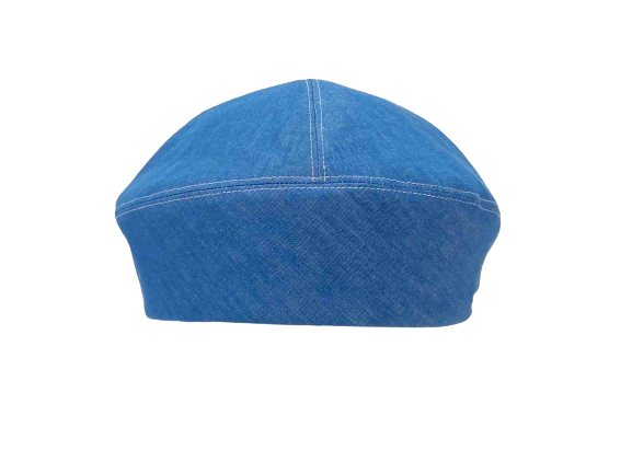 ・H-55-24｜【洗える】】岡山・井原デニム アシンメトリーシルエット ベレー帽