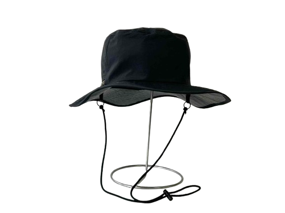 MO-11｜【EC限定】【洗える・撥水・大きめ】刺繍ロゴ ストラップ付 サファリハット