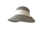 【UV遮蔽率98%】後ろリボン つば広 ペーパーブレードハット
