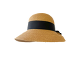 【UV遮蔽率98%】後ろリボン つば広 ペーパーブレードハット