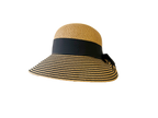 【UV遮蔽率98%】後ろリボン つば広 ペーパーブレードハット