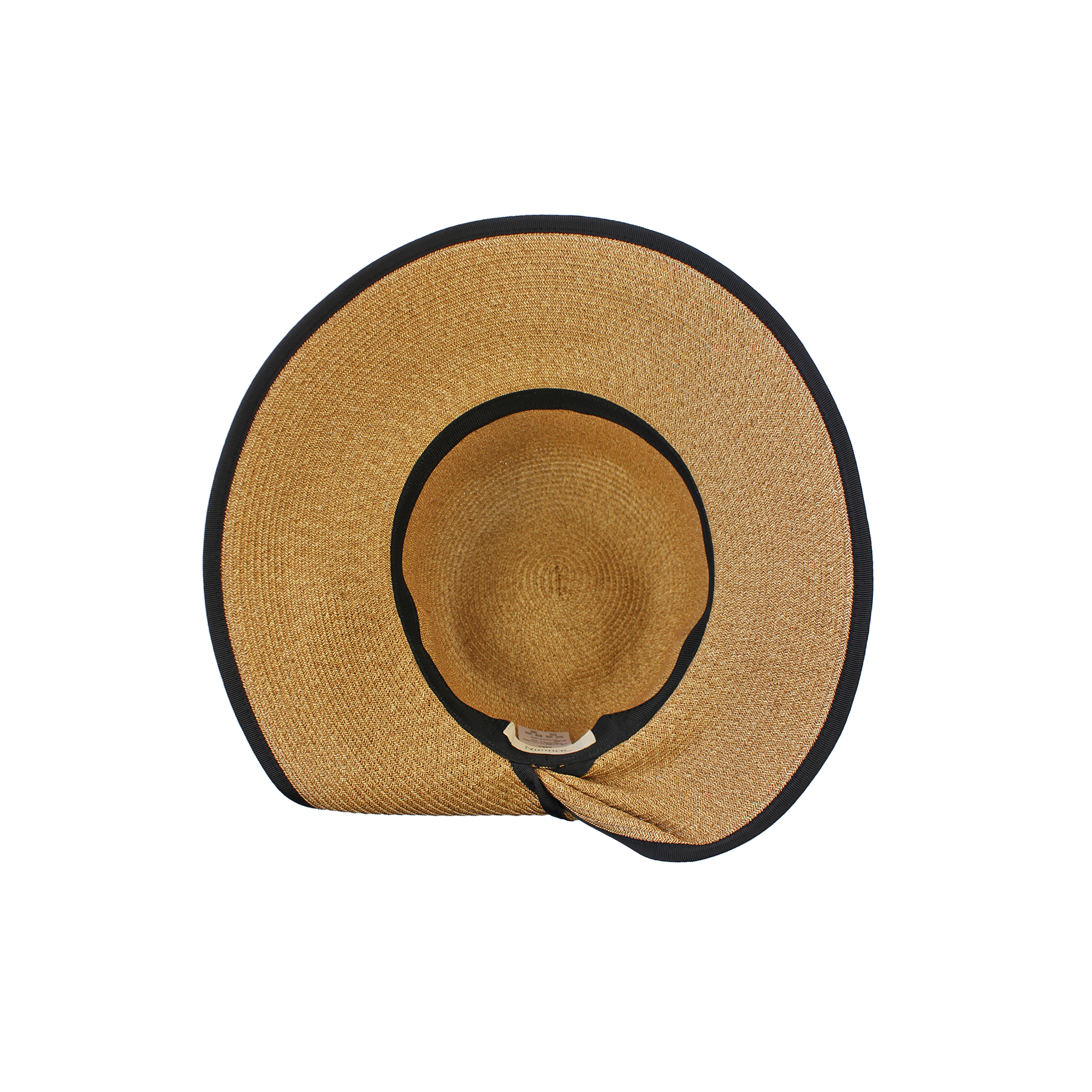 ・H-55-16｜【UV遮蔽率98%】バックリボン パイピング ブレードハット