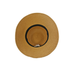 B-55-07｜【UV遮蔽率98%以上・洗える】編み込みリボン つば広ペーパーハット