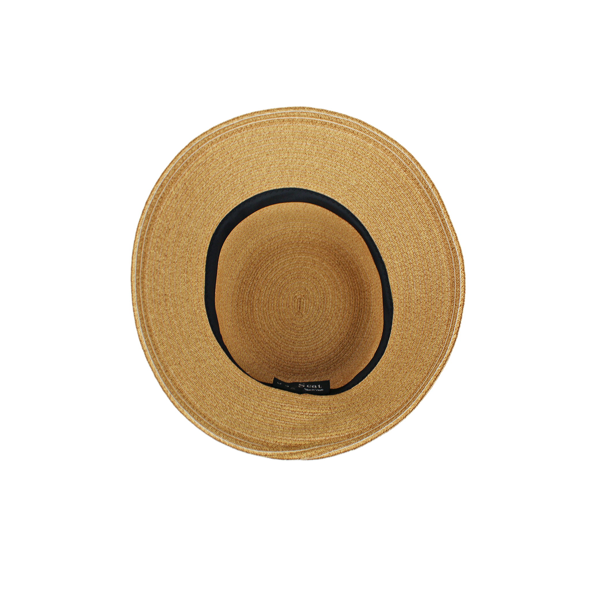 B-99-01｜【アトリエメイド】リボン＆猫チャーム付き ステッチ ペーパーハット