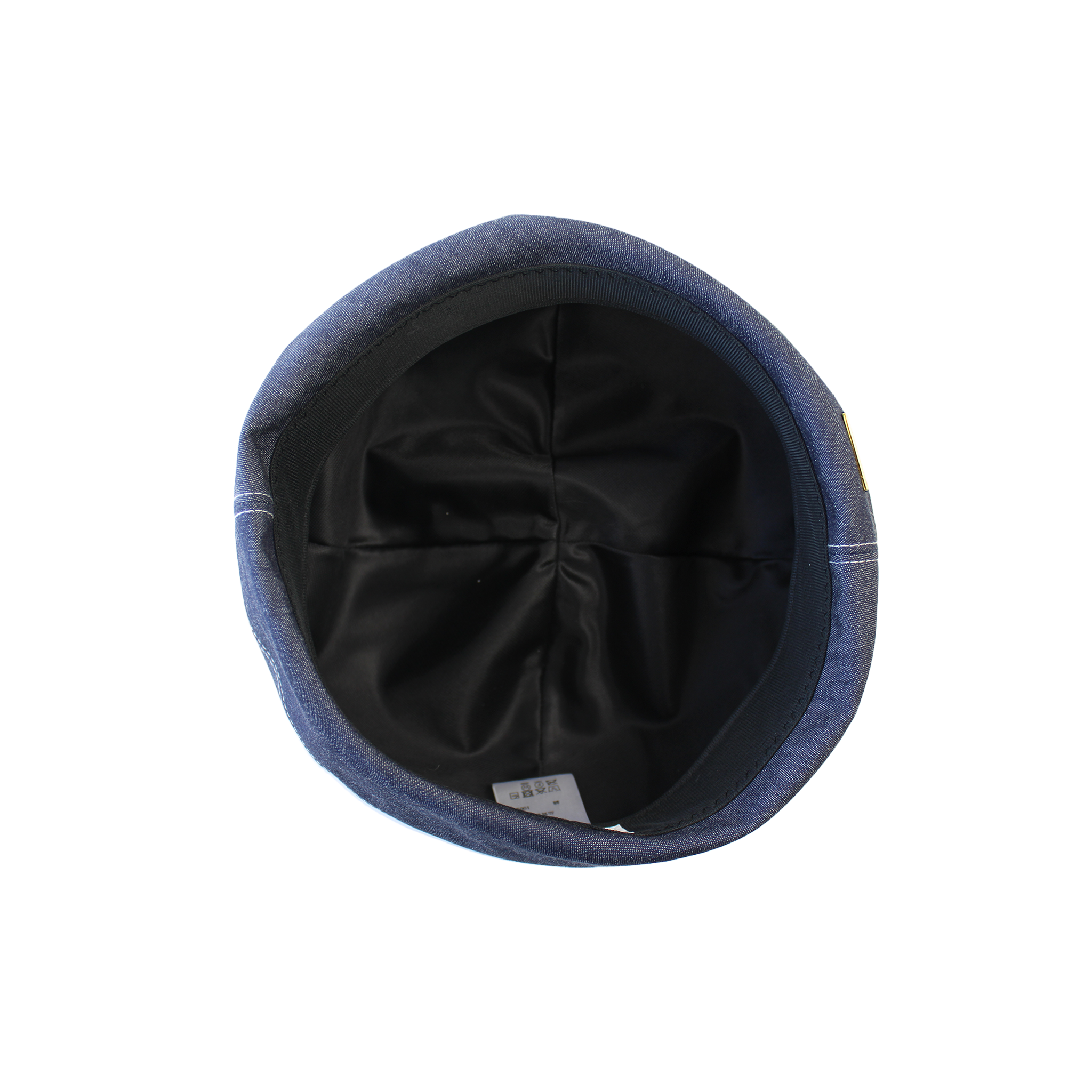 【洗える】岡山・井原デニム アシンメトリーシルエット ベレー帽