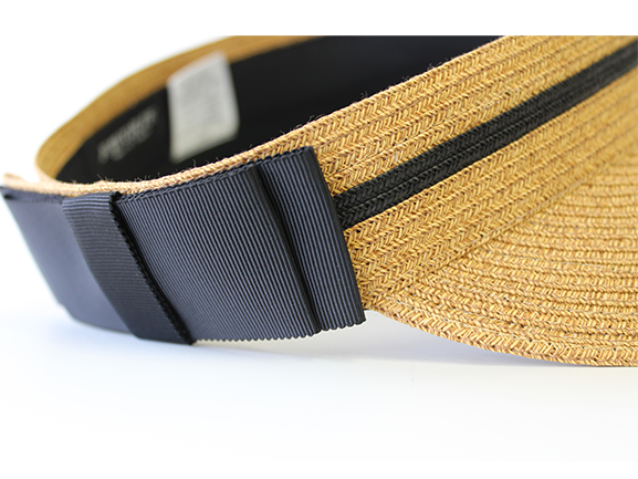 【母の日キャンペーン対象商品】M-38-40｜【一級遮光】【たためる】バックリボン ペーパー サンバイザー