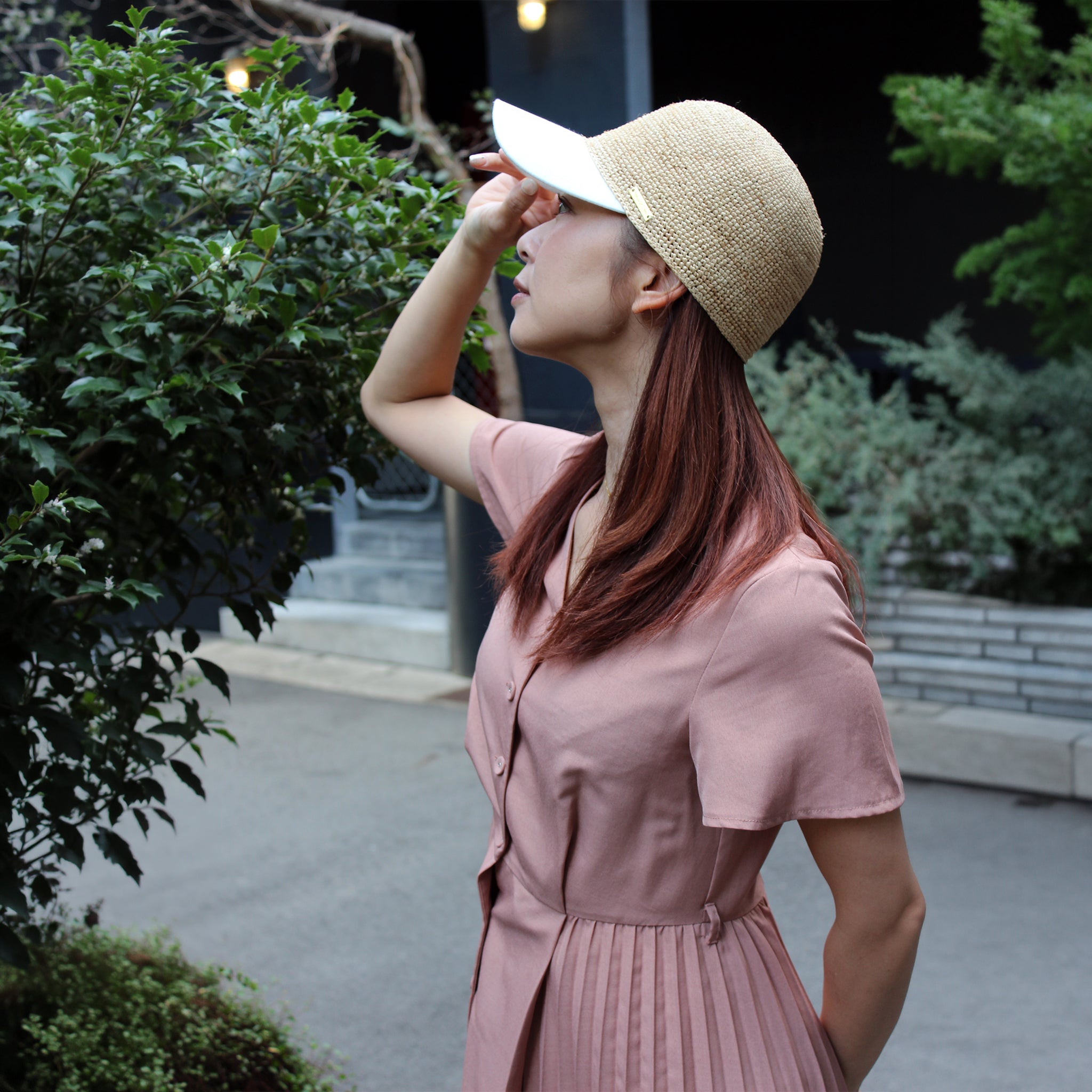 K-40-25 ｜麻混×ラフィアキャップ