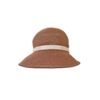 K-55-18｜【洗える】和紙混 透かし編み リボン ジョッキーキャップ