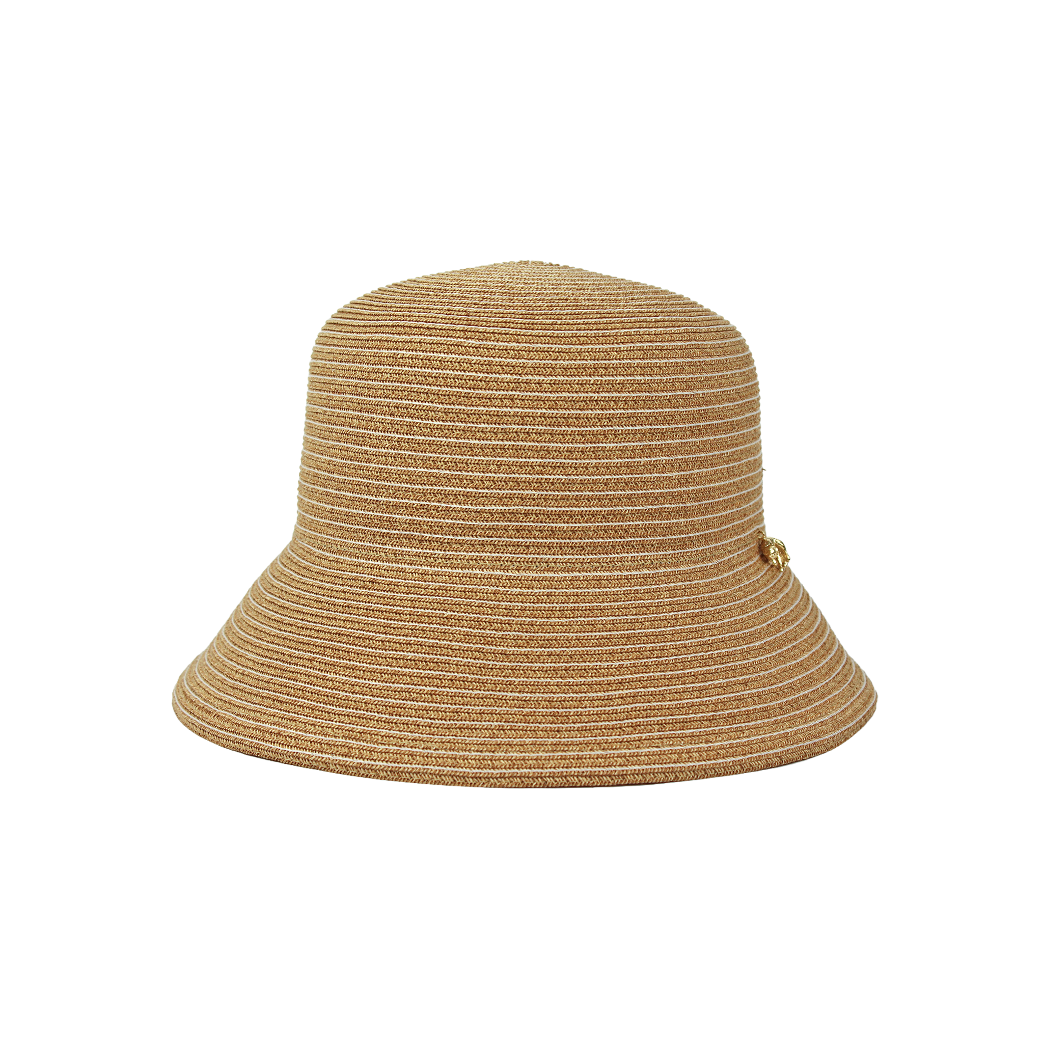 B-99-01｜【アトリエメイド】リボン＆猫チャーム付き ステッチ ペーパーハット