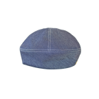 【洗える】岡山・井原デニム アシンメトリーシルエット ベレー帽