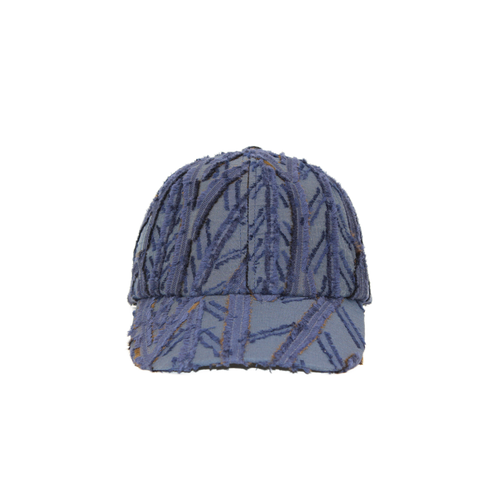 B-17-03｜【UVケア】ジャガードフリンジ キャップ