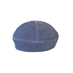 【洗える】岡山・井原デニム アシンメトリーシルエット ベレー帽