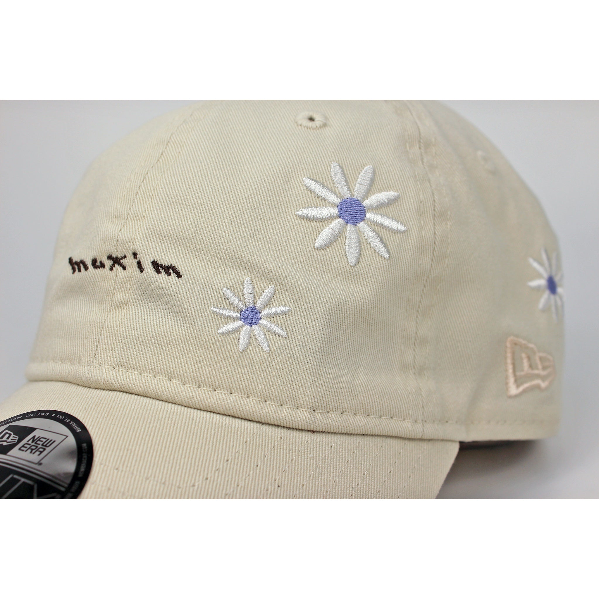 B-69-01｜【Maxim × NEW ERA】 【洗える】9TWENTY フラワー刺繍キャップ