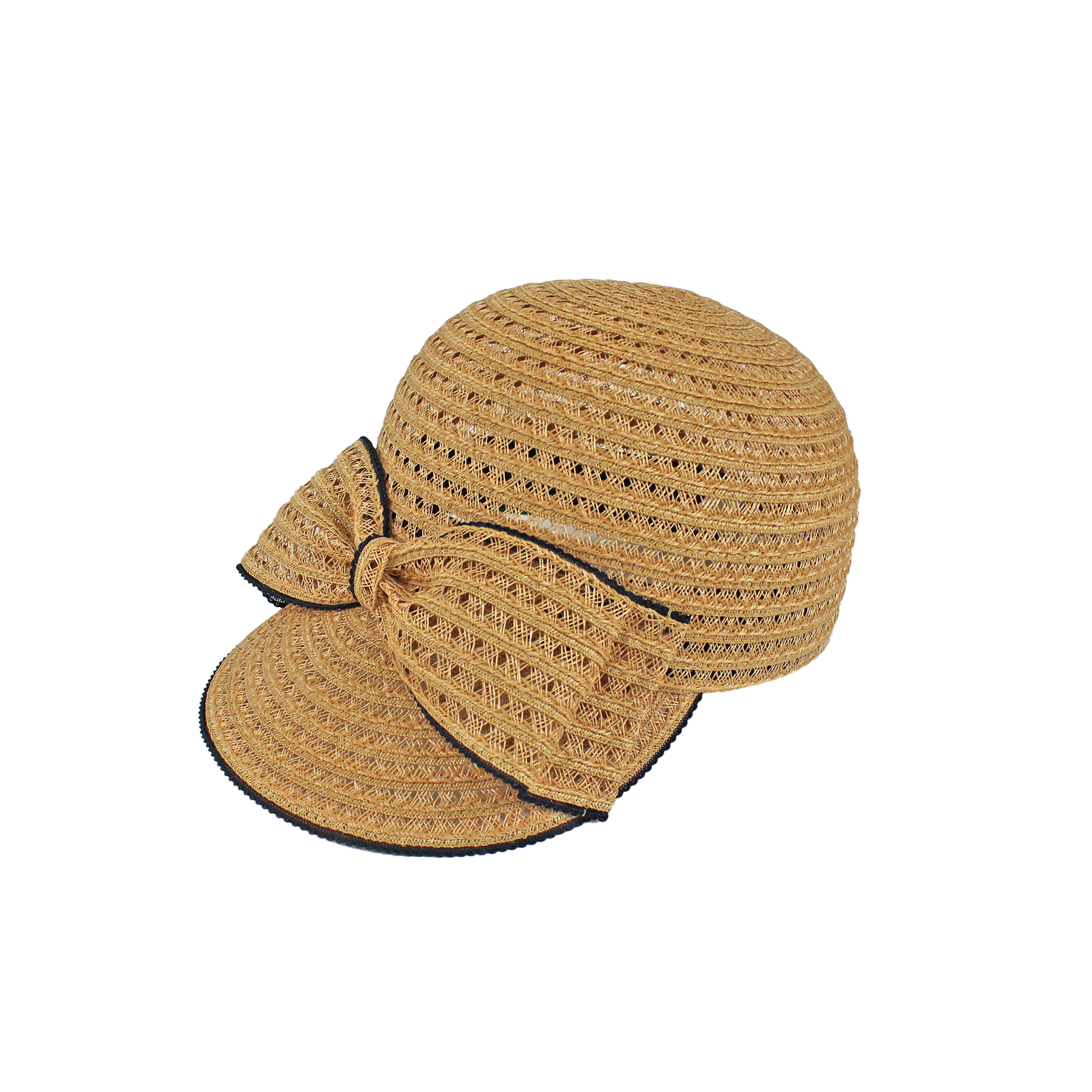 【母の日キャンペーン対象商品】B-76-02｜【アトリエメイド】麻ブレード リボンキャップ