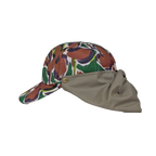 B-17-06｜【一級遮光】たれ付き・たれ無し2WAY 花柄コットンキャップ