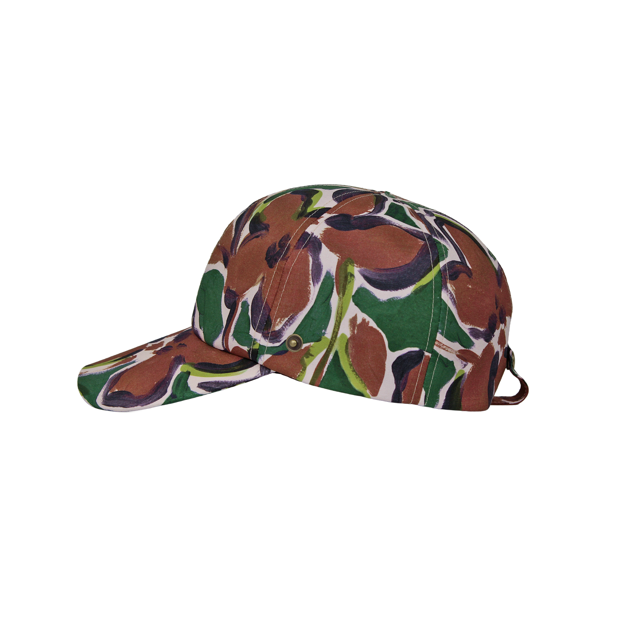 B-17-06｜【一級遮光】たれ付き・たれ無し2WAY 花柄コットンキャップ