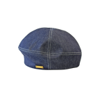 【洗える】岡山・井原デニム アシンメトリーシルエット ベレー帽