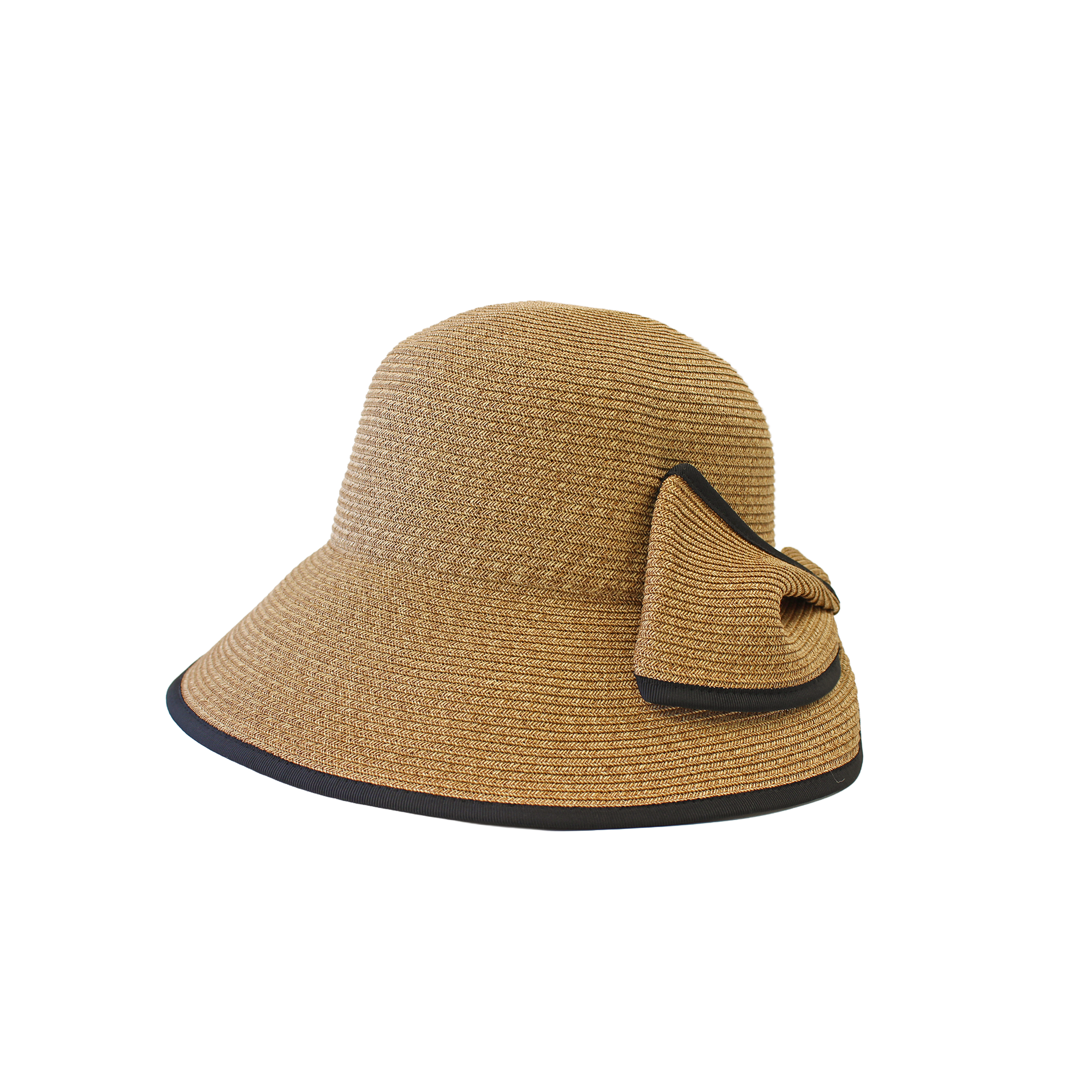 ・H-55-16｜【UV遮蔽率98%】バックリボン パイピング ブレードハット