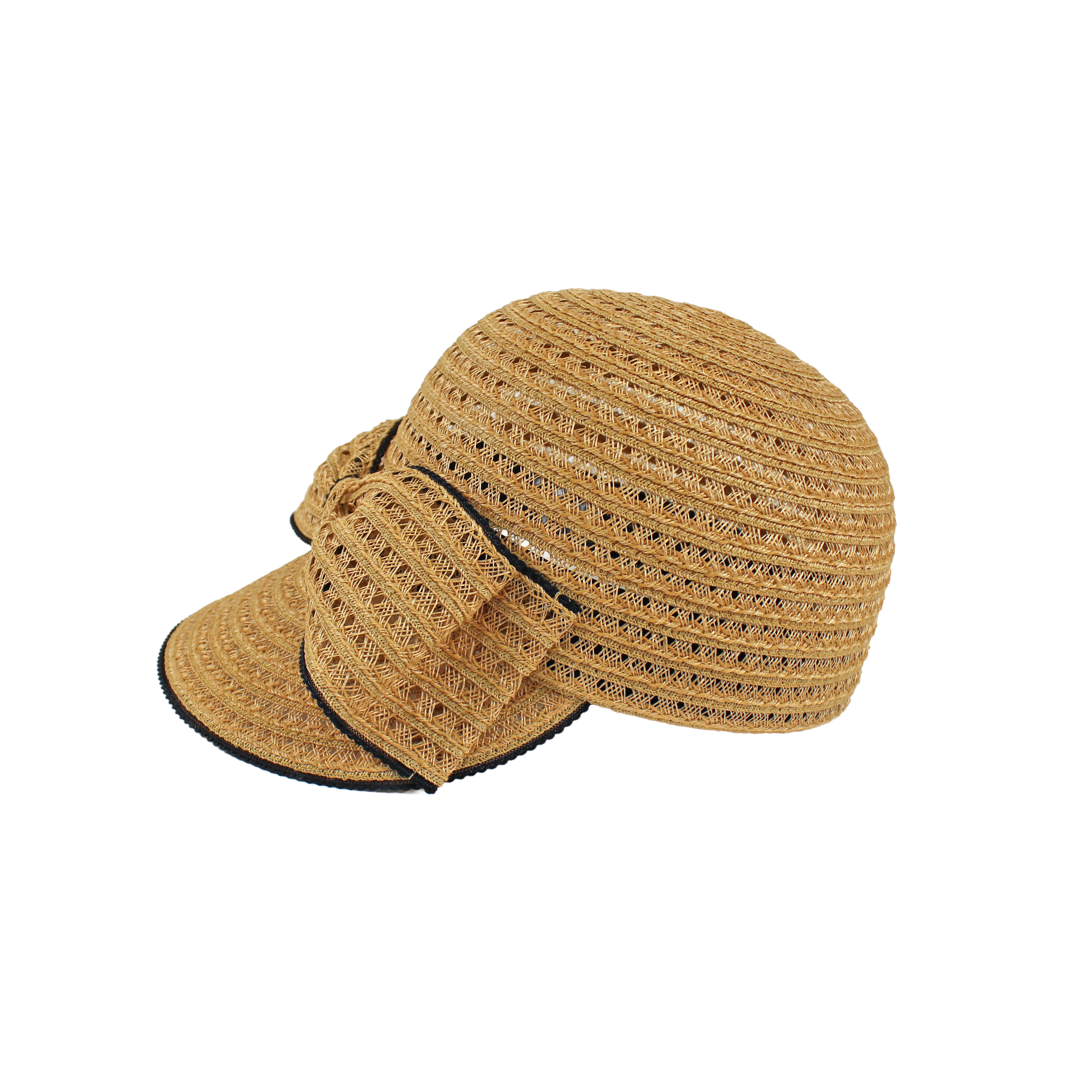 【母の日キャンペーン対象商品】B-76-02｜【アトリエメイド】麻ブレード リボンキャップ