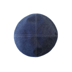 【洗える】岡山・井原デニム アシンメトリーシルエット ベレー帽